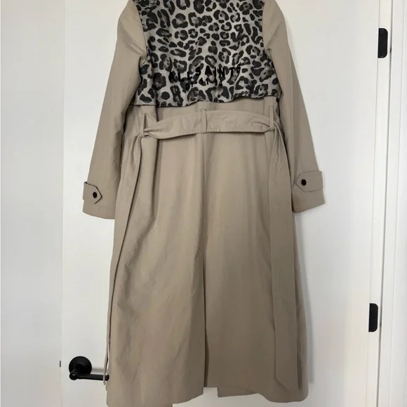 All Saints Cream Trench Coat - Picture 6 of 9